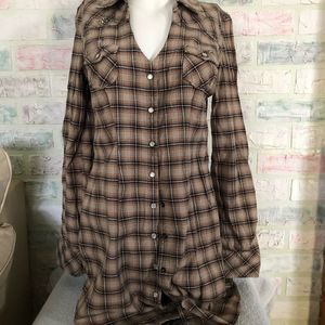 Guess Buffalo plaid dress S